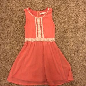 stunning coral girls dress